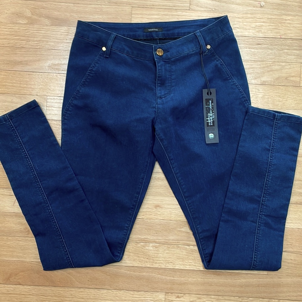Decades Denim Martha Backed Seam Legging